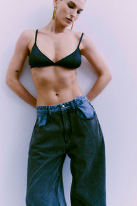 CMCHARLEE - DENIMJEANS I SORT OG BLÅ