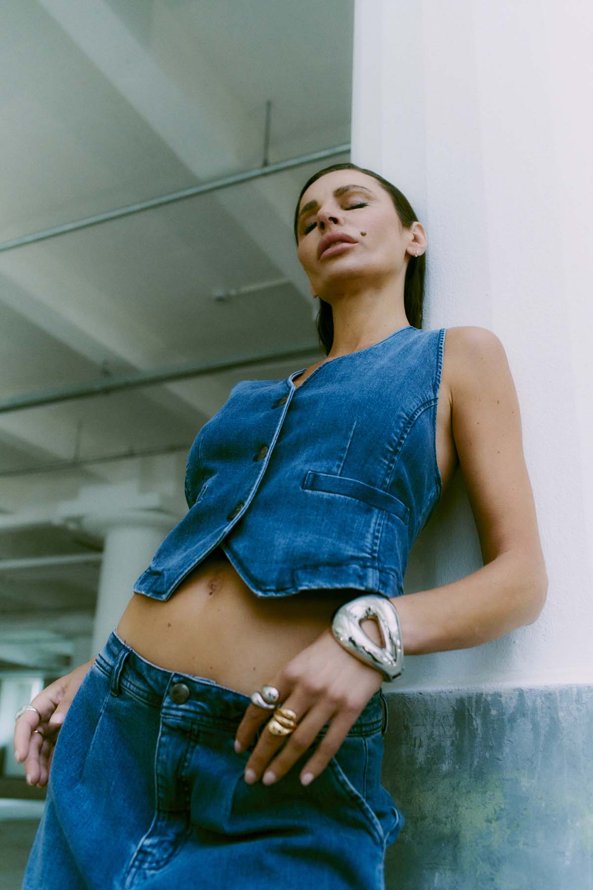 CMJEAN - DENIM VEST I BLÅ