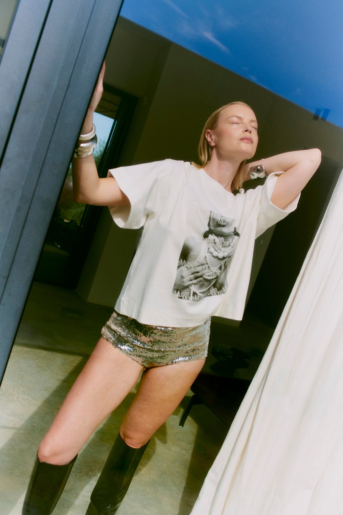 CMMUSE - T-SHIRT I HVID