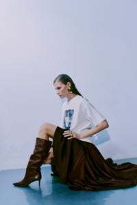 CMMUSE - T-SHIRT I RÅHVID