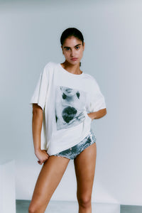 CMMUSE - T-SHIRT I HVID