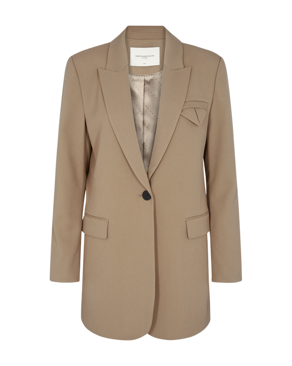 CMTAILOR - LANG BLAZER I BEIGE