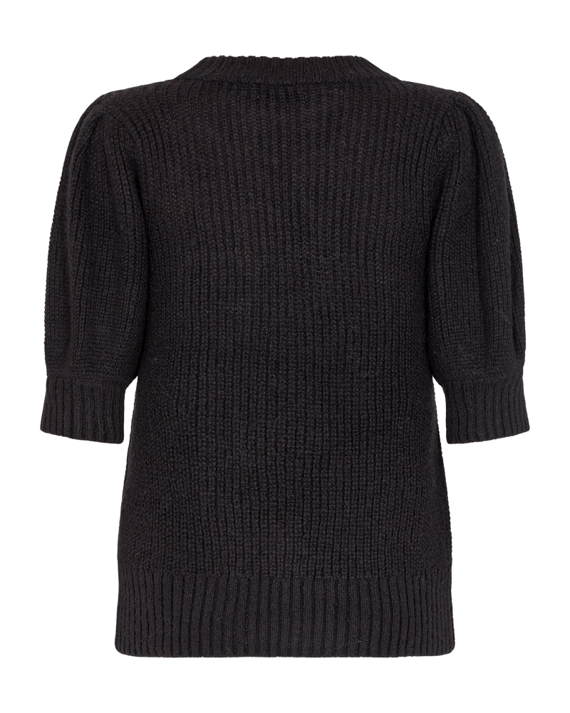 CMDIVA - STRIKKET PULLOVER I SORT