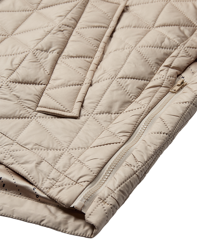 CMNET - KORT VATTERET VEST I BEIGE