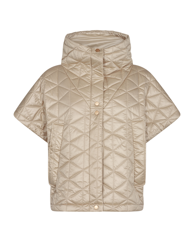 CMNET - KORT VATTERET VEST I BEIGE