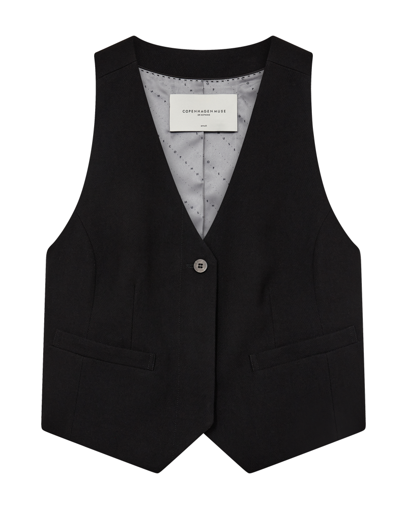 CMTAILOR - VEST I SORT