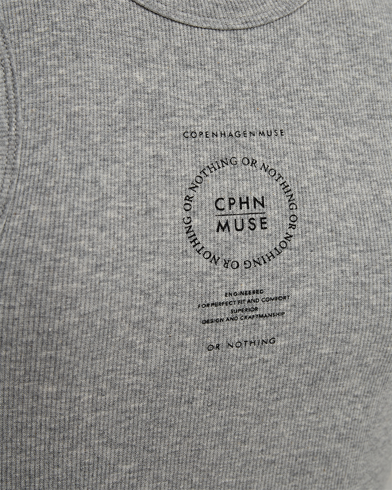 CMSIV - VENDBAR LOGO TOP I GRÅ