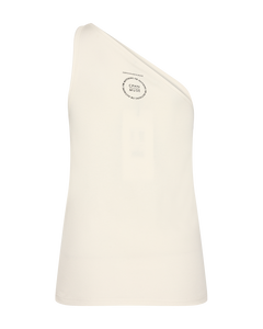 CMSIV - ONE SHOULDER TOP I RÅHVID