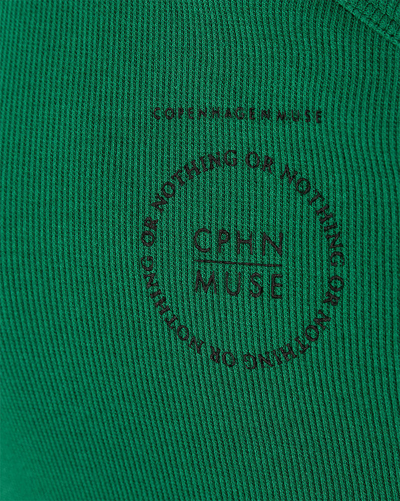 CMSIV - ONE SHOULDER TOP I GRØN