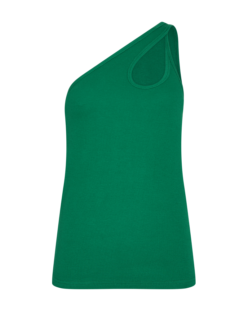 CMSIV - ONE SHOULDER TOP I GRØN