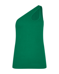 CMSIV - ONE SHOULDER TOP I GRØN