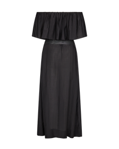CMMOLLY - OFF-SHOULDER KJOLE I SORT