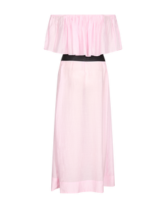 CMMOLLY - OFF-SHOULDER KJOLE I ROSA