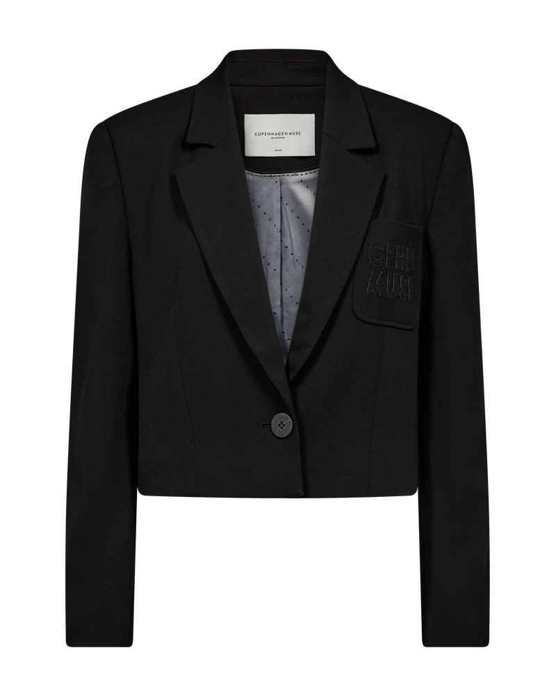 CMTAILOR  - KORT BLAZER I SORT