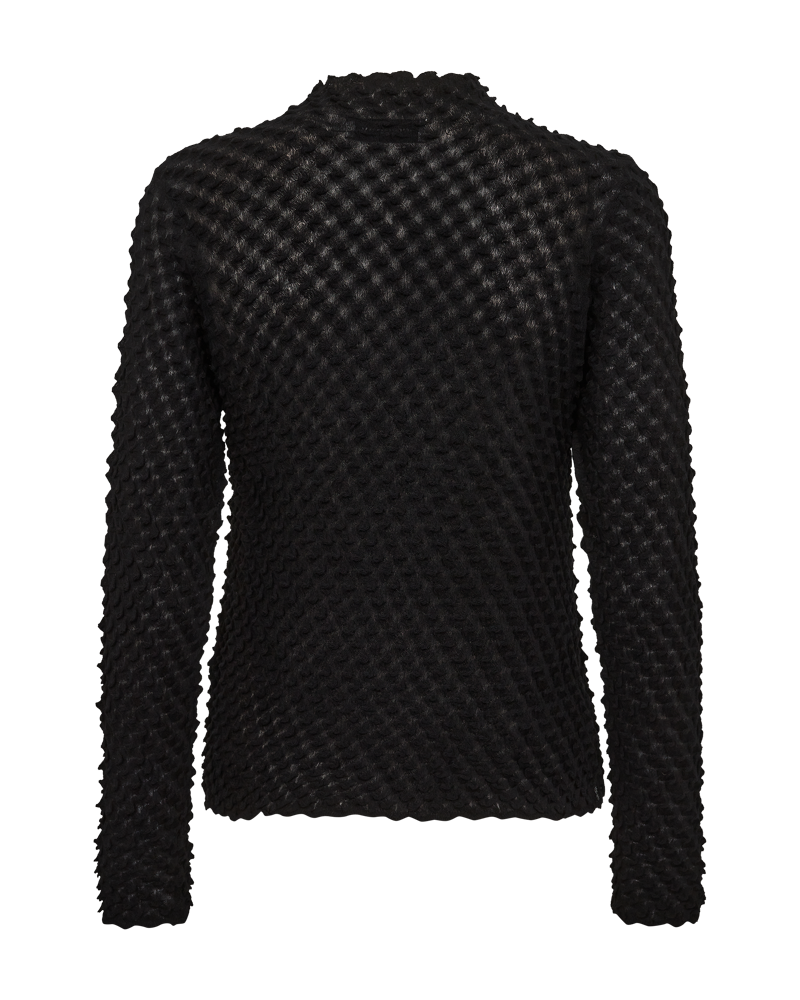 CMNATACHA - TRANSPARENT PULLOVER I SORT