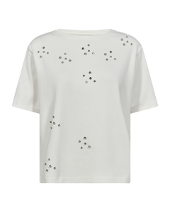 CMMUSE - T-SHIRT I RÅHVID