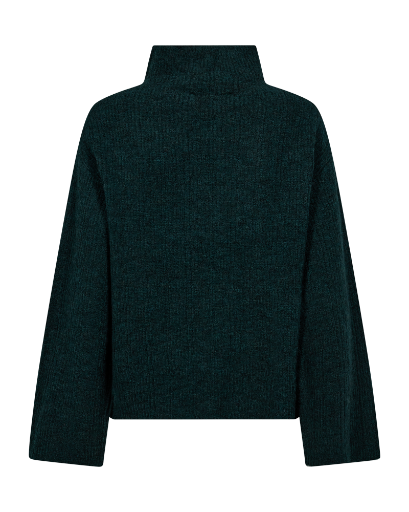 CMIBRA - STRIKKET PULLOVER I GRØN