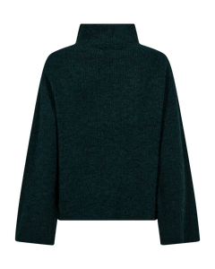CMIBRA - STRIKKET PULLOVER I GRØN