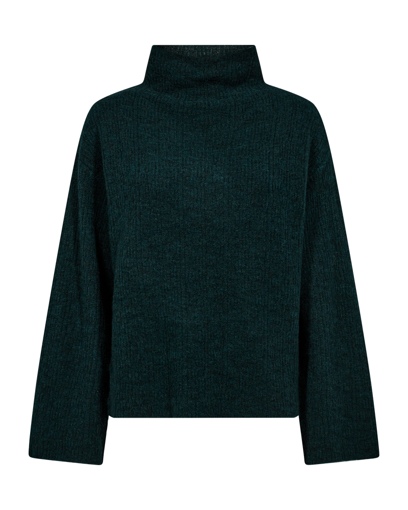 CMIBRA - STRIKKET PULLOVER I GRØN
