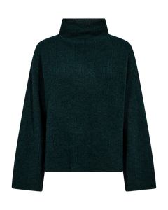CMIBRA - STRIKKET PULLOVER I GRØN