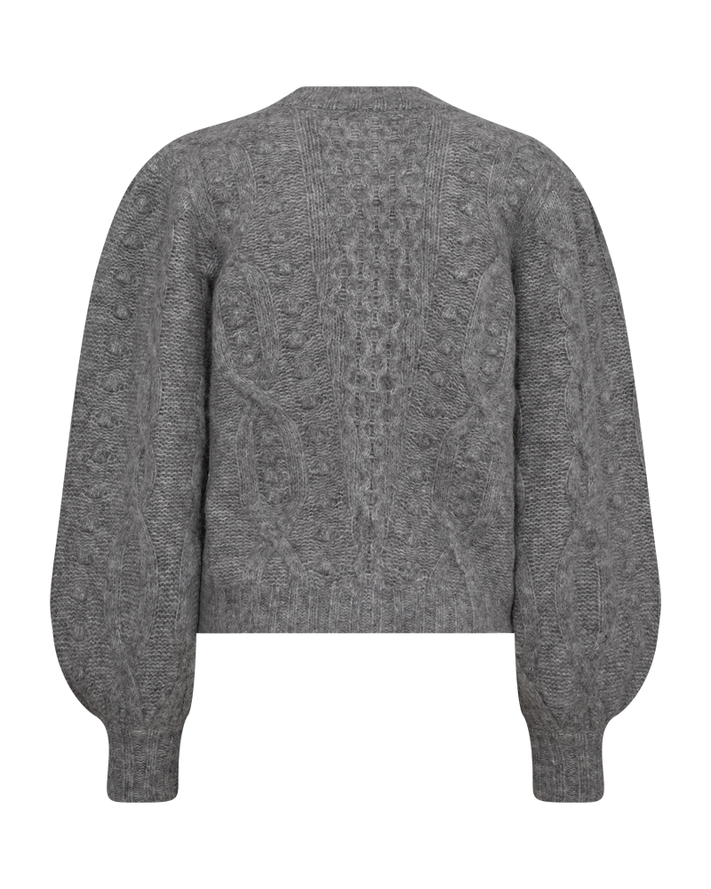 CMPACA - STRIKKET CARDIGAN I GRÅ