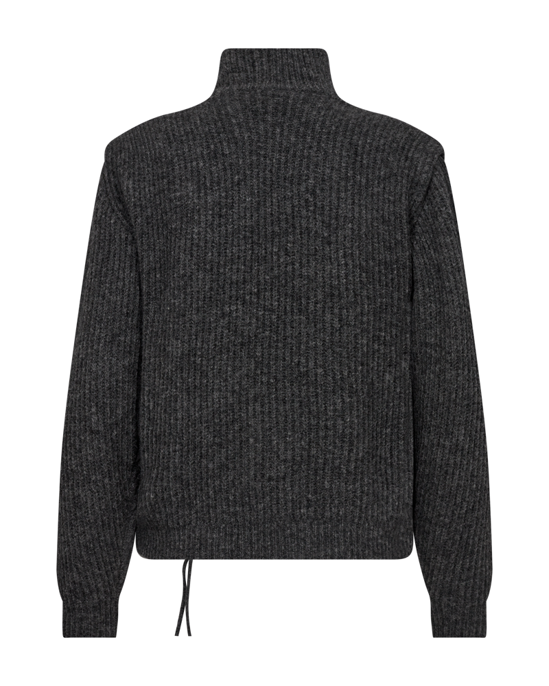 CMLAMA - STRIKKET PULLOVER I GRÅ