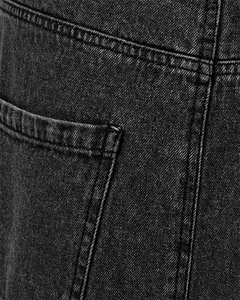 CMCHARLEE - LANG DENIM NEDERDEL I SORT