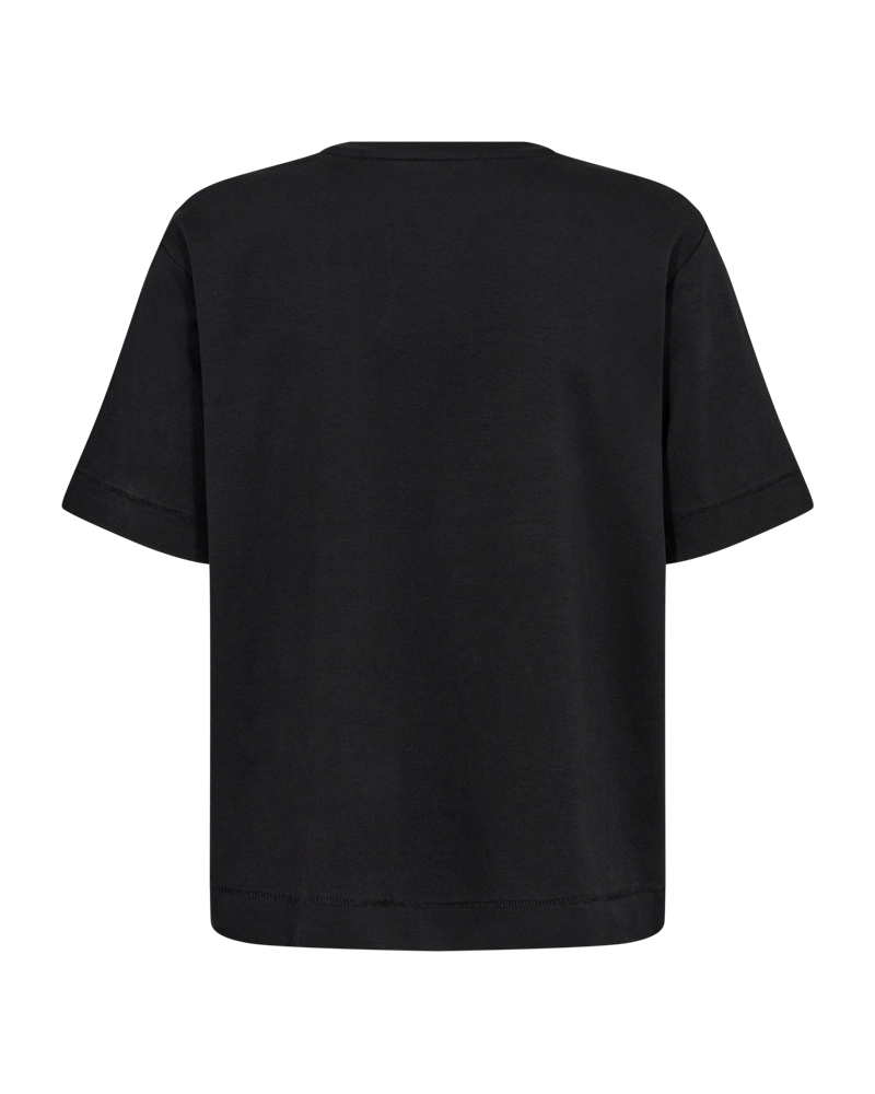 CMMUSE - T-SHIRT MED SIMILISTEN I GRÅ