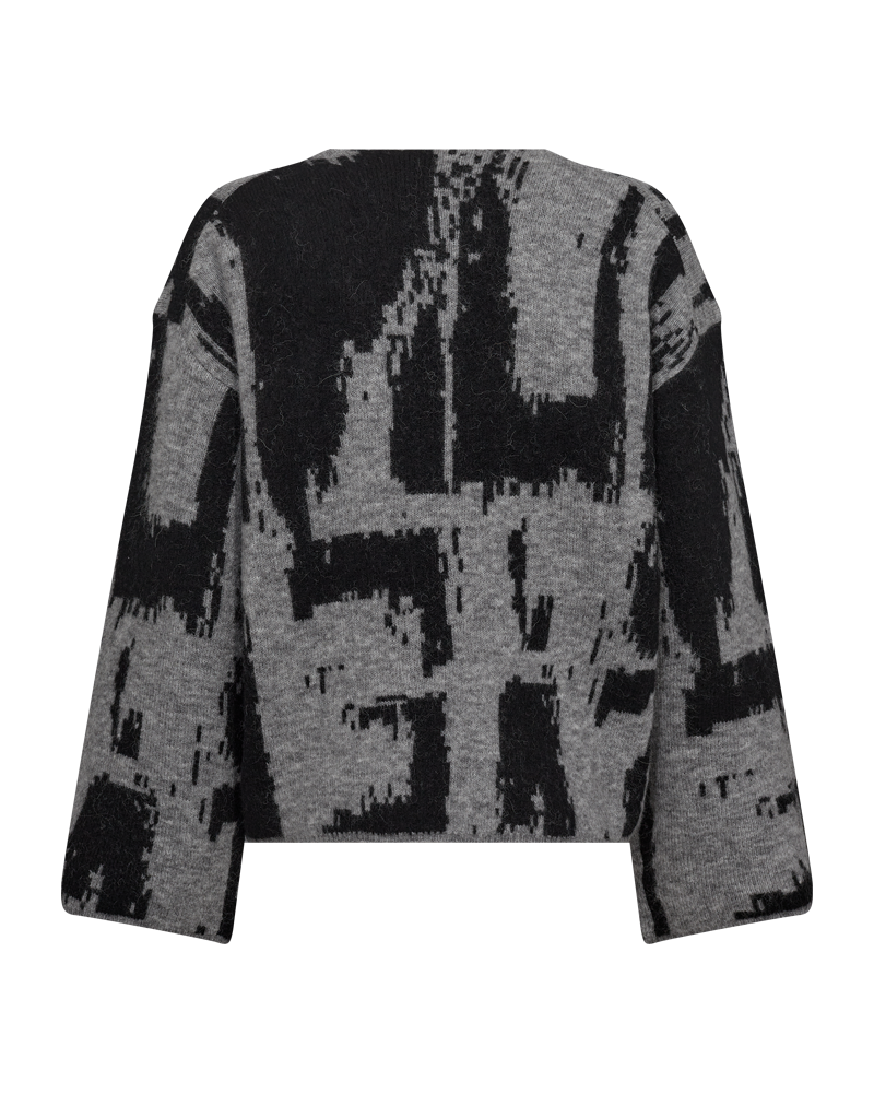 CMIBRA - FINSTRIKKET PULLOVER I GRÅ