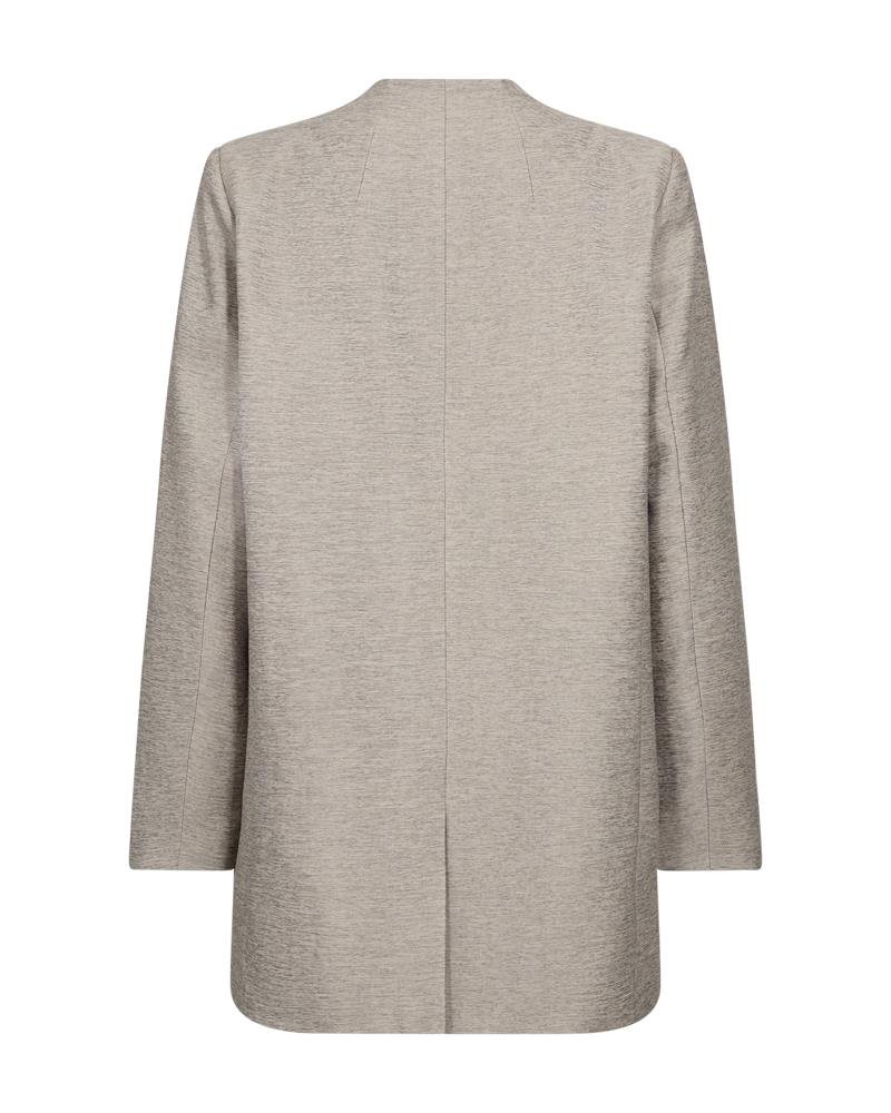 CMCILLY - BLAZER MED AFTAGELIG ROSETTE I BEIGE
