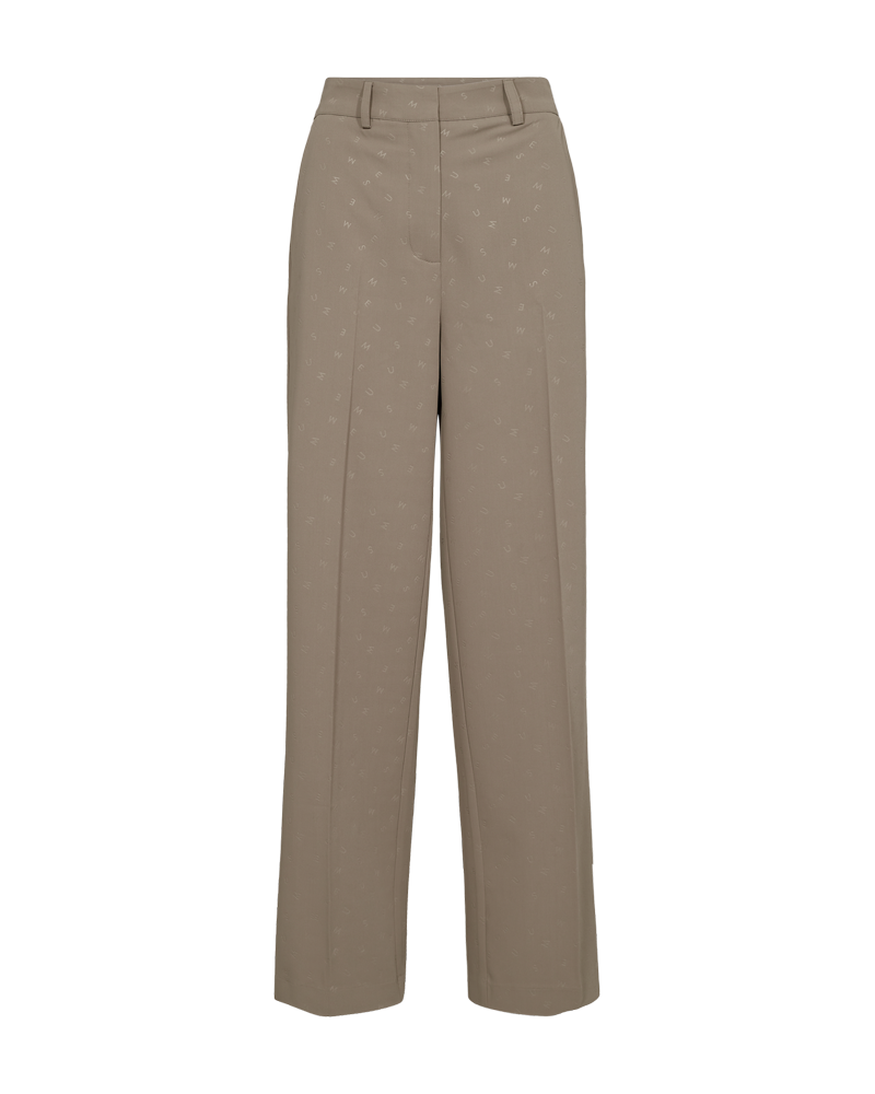 CMDAN - MØNSTREDE BUKSER I BEIGE