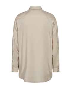 CMSILA - SKJORTE MED MESH-DETALJER I BEIGE