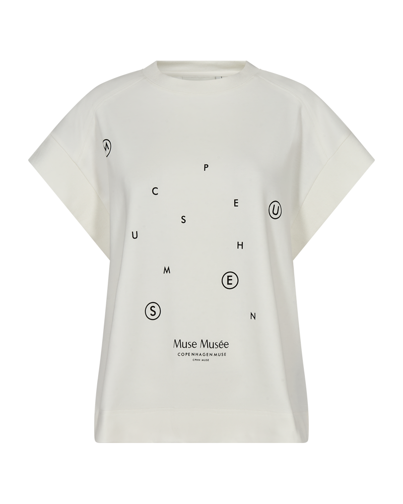 CMMUSE - T-SHIRT I RÅHVID
