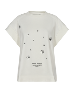 CMMUSE - T-SHIRT I RÅHVID