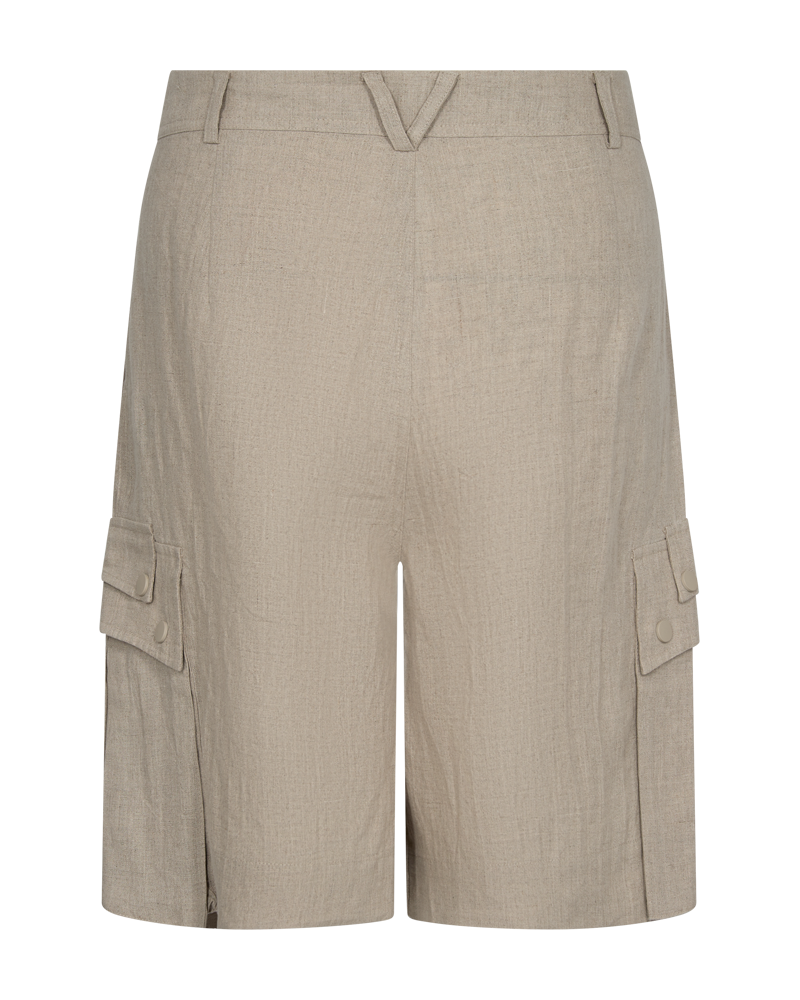 CMNATULI -  HØJTALJEDE HØRSHORTS I BEIGE