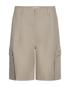 CMNATULI -  HØJTALJEDE HØRSHORTS I BEIGE
