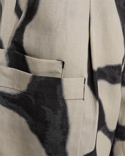 CMNATU - HØJTALJEDE SHORTS I BEIGE OG SORT