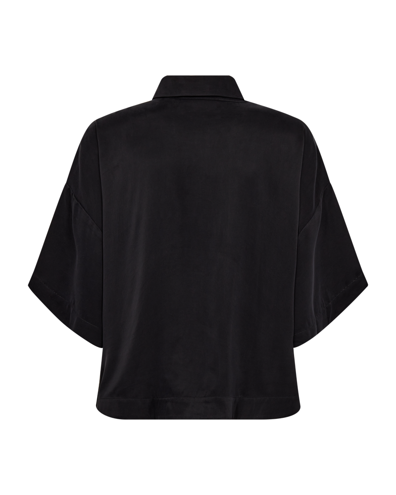 CMCUPRO - SKJORTE MED DROP SHOULDERS I SORT