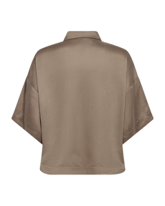 CMCUPRO - SKJORTE MED DROP SHOULDERS I BEIGE