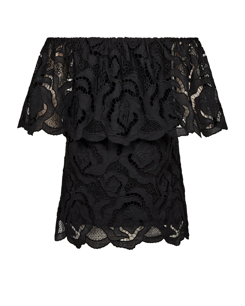 CMROTRA - OFF-SHOULDER BLONDETOP I SORT