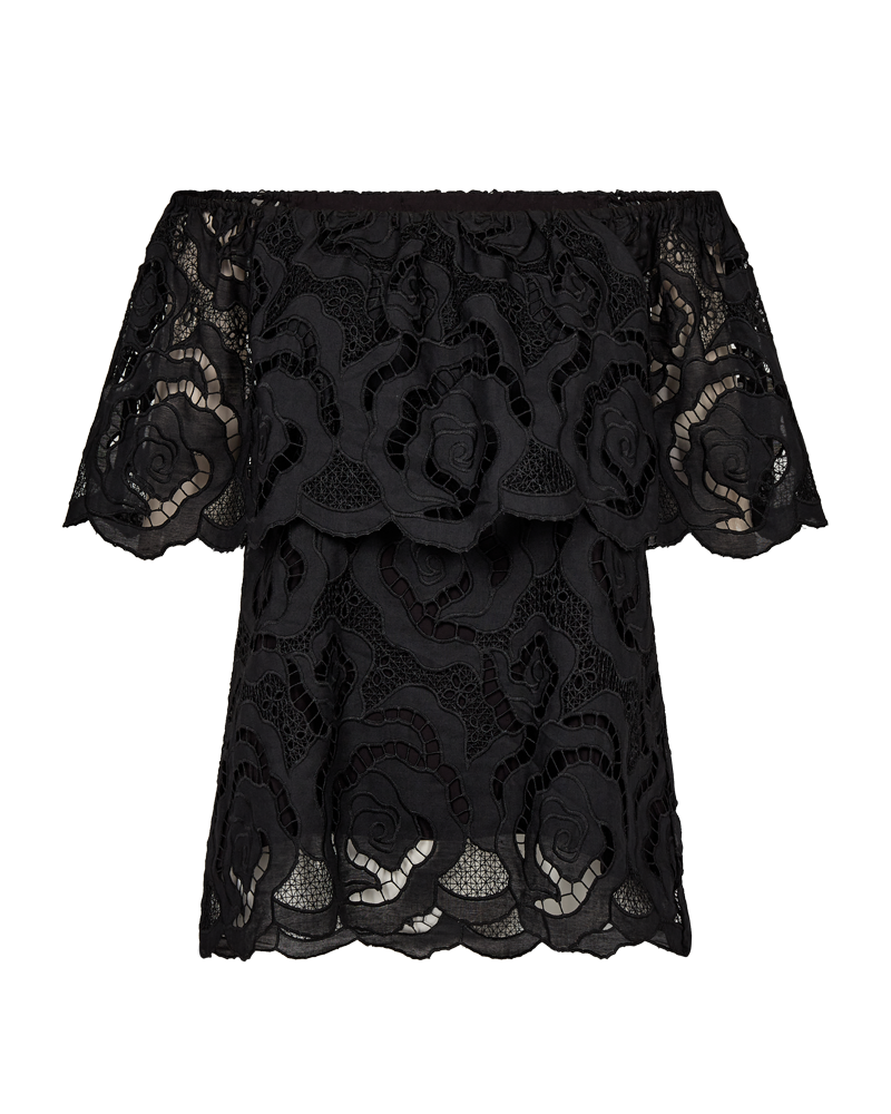 CMROTRA - OFF-SHOULDER BLONDETOP I SORT