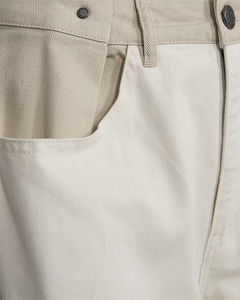 CMCHARLEE - JEANS I HVID OG BEIGE