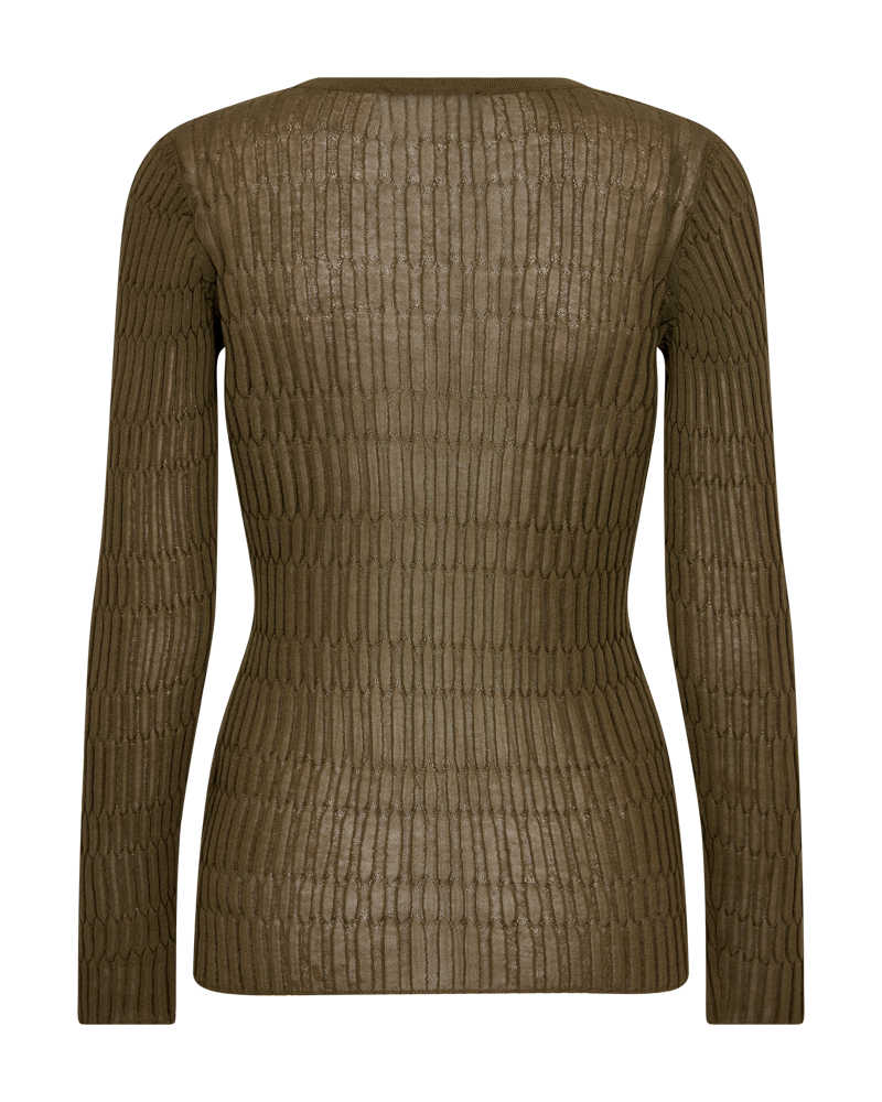 CMNATACHA - PULLOVER I KHAKIGRØN