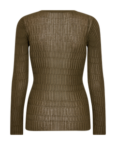 CMNATACHA - PULLOVER I KHAKIGRØN
