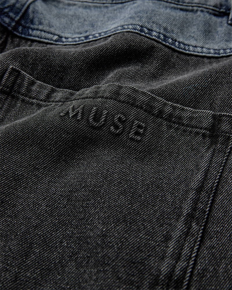 CMCHARLEE - DENIMJEANS I SORT OG BLÅ