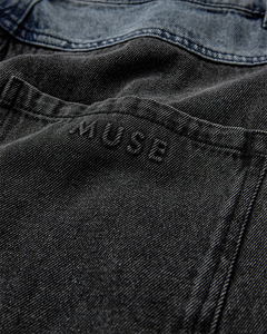 CMCHARLEE - DENIMJEANS I SORT OG BLÅ