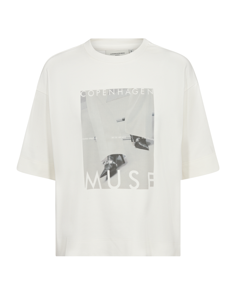 CMMUSE - T-SHIRT I RÅHVID
