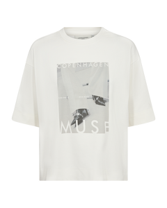 CMMUSE - T-SHIRT I RÅHVID