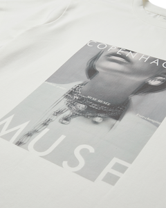 CMMUSE - T-SHIRT I RÅHVID