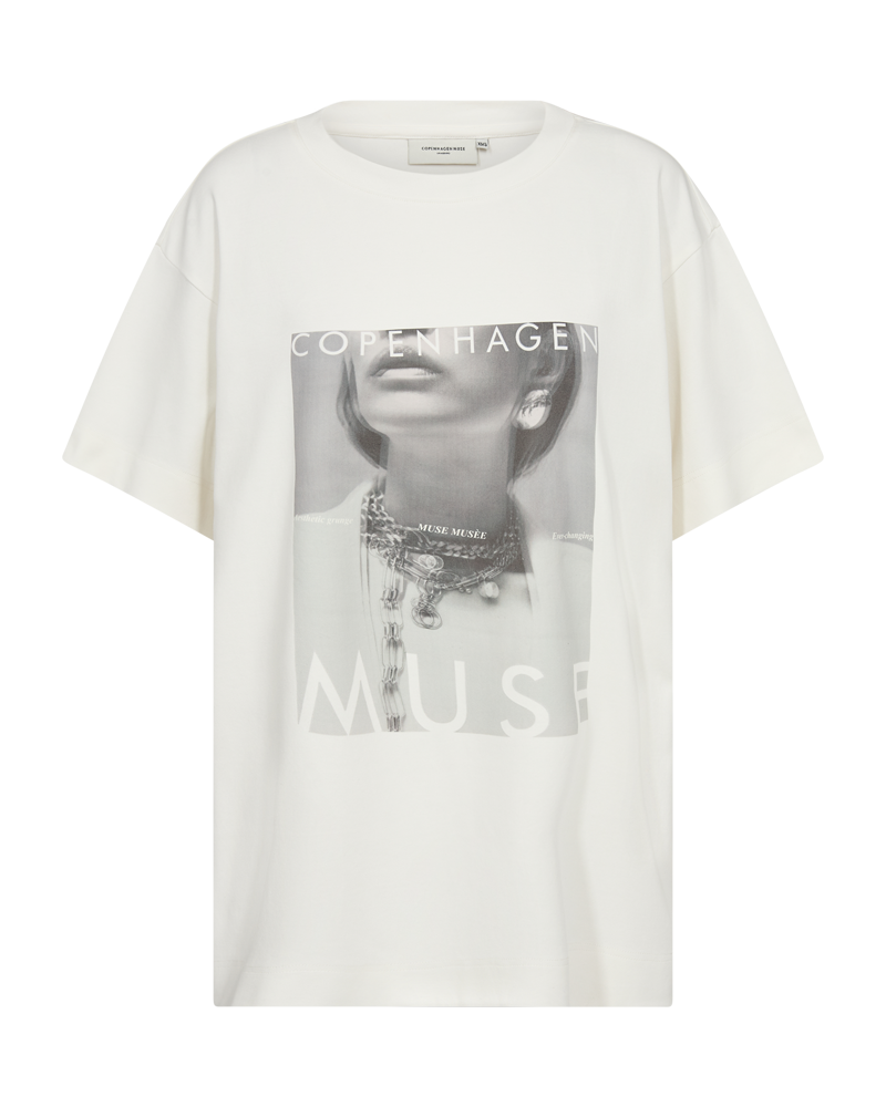 CMMUSE - T-SHIRT I RÅHVID
